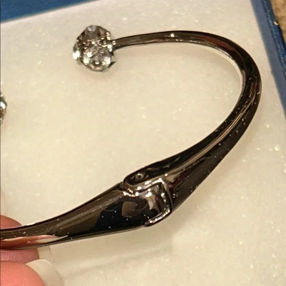 Kate Spade Crystal Hinged Open Cuff Bracelet - Picture 8 of 10